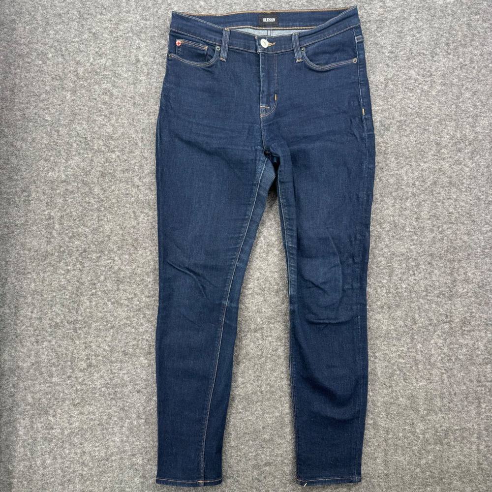 Hudson Natalie Super Skinny Jeans Womens 29 Dark Wash Indigo Denim Stretch Ankle
